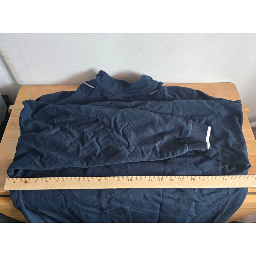 Nike Pullover XL Quarter Zip Long-sleeved Navy Blue Tennis‎ Sport - Picture 8 of 9